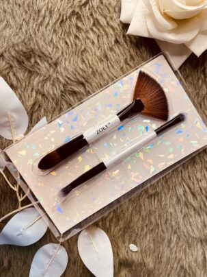 Zoey Professional Double Makeup Brush Set