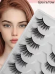 shein 6 pairs Set Cat Eye Style Natural Short