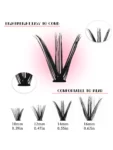 Shein Fonoid 140PCS Single Cluster Segmented Fleece False