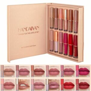 Shein Handaiyan Lip Gloss Set 12 Colors Matte