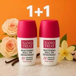Nano-treat Whitening Deodorant Roll On Rose Vanilla