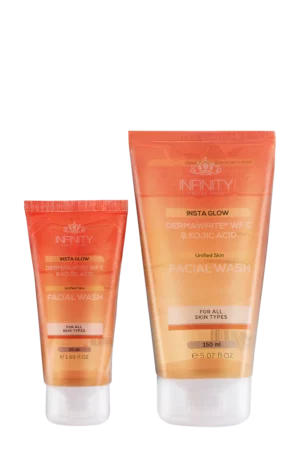 Infinity Facial Care Insta Glow Facial Wash offer 150ml+50ml for free
