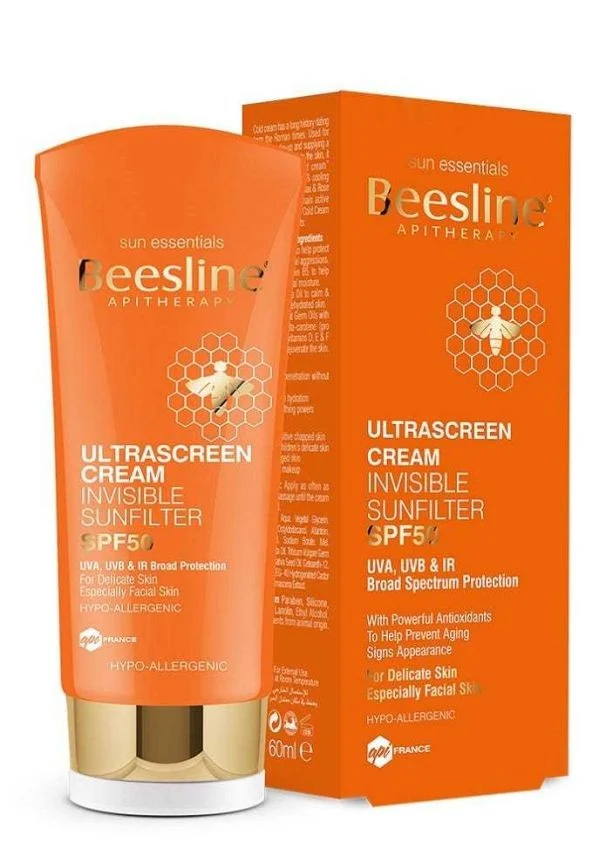 Beesline Ultrascreen Cream Invisible Sunfilter SPF50 60ml Beesline Ultrascreen Cream Invisible Sunfilter SPF50 60ml