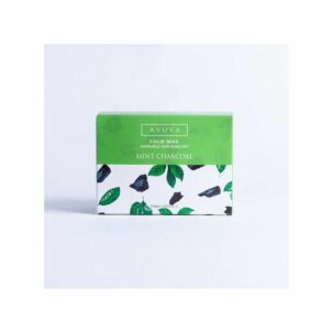 Avuva cold wax hair removal mint charcoal 228 gmافوفا كولد واكس ٢٢٨جم نعناع&فحم
