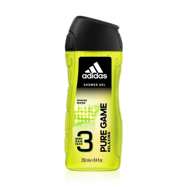 Adidas Pure Game Hair And Face Shower Gel 250ml Adidas Pure Game Hair And Face Shower Gel 250ml