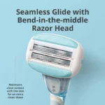 Dorco Travel Size 6Blades System Razor with Tinkel Dermaplaning Everglow