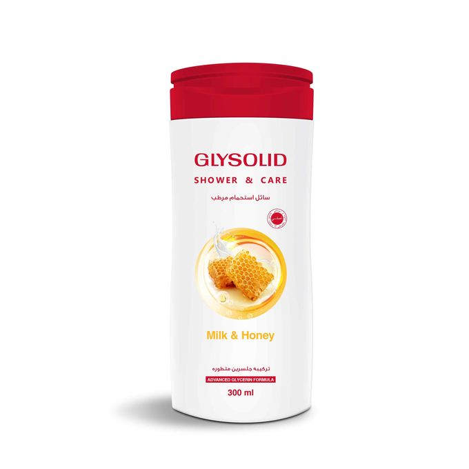 Glysolid Shower Gel with Milk and Honey 300ml Glysolid Shower Gel with Milk and Honey 300ml