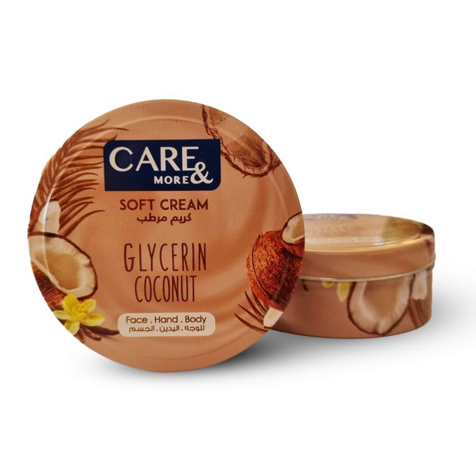 Care and More Soft Cream Glycerin Coconut 125 Ml Care and More Soft Cream Glycerin Coconut 125 Ml
