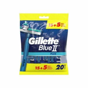 Gillette Blue2 Plus Shaving Razor 15 Pieces + 5 Free
