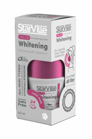 Starville Roll On Antiperspirant Whitening Light Pink 60 ml