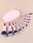 Shein Mini Makeup Brush Set 10 Pieces Pink