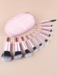 Shein Mini Makeup Brush Set 10 Pieces Pink