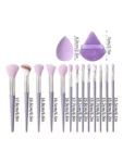 Shein 13 pcs makeup brush set + brush + 2 sponges