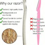 biodegra dable dermaplaning facial and eyebrow razor 6 pcs