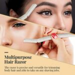 biodegra dable dermaplaning facial and eyebrow razor 6 pcs