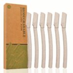 biodegra dable dermaplaning facial and eyebrow razor 6 pcs