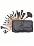 Shein 24 Pcs Makeup Brush beige Set with bag