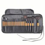 Shein 24 Pcs Makeup Brush beige Set with bag