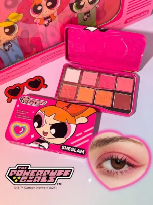 sheglam the powerpuff girls palette eyeshadow