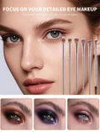 Shein 14pcs Makeup Brush Champagne Set + 3 puff