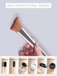 Shein 14pcs Makeup Brush Champagne Set + 3 puff
