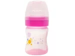 Bubbles Classic feeding bottle without hand 120 ml pink