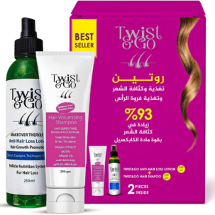 Twist and go Hair Volumizing Shampoo 250 gm + Anti-Hair Loss Lotion 250ML
