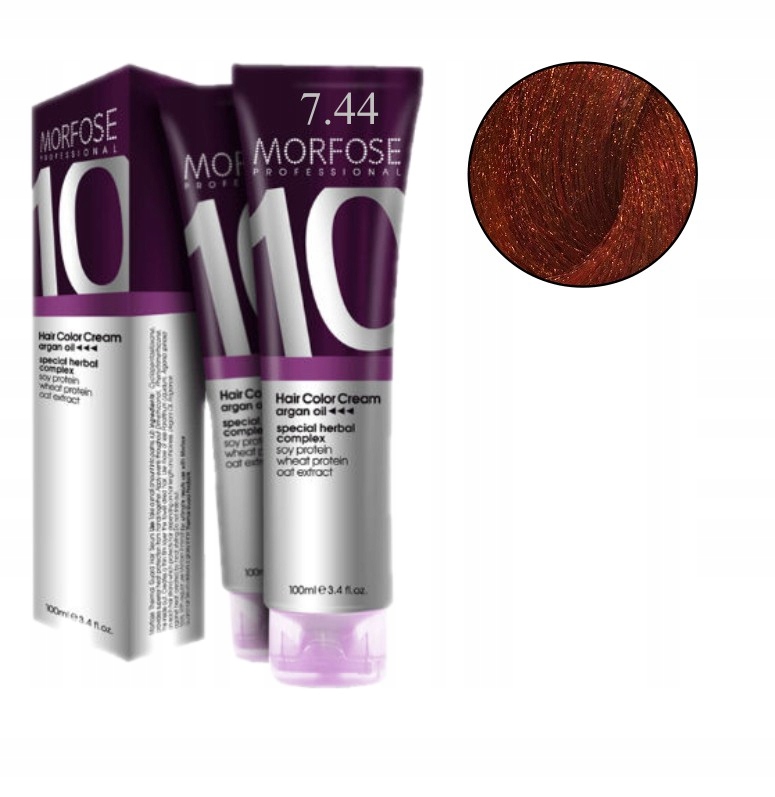 MORFOSE NO 7.44 HAIR COLOR CREAM100ML MORFOSE NO 7.44 HAIR COLOR CREAM100ML