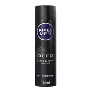NIVEA Deep Black Carbon Dark Wood Spray for Men (150ml)