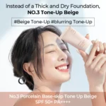 numbuzin No.3 Porcelain Base-skip Tone Up Beige 50ml