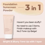 numbuzin No.3 Porcelain Base-skip Tone Up Beige 50ml