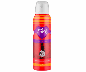 She Is Love For Woman Love Deodorant 150 Ml
