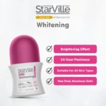 Starville Roll On Antiperspirant Whitening Light Pink 60 ml