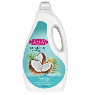 Camay Shower Gel Coconut with Glycerine for softer and fragranced skin 3L