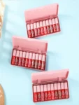 Teayson Lip Gloss Fruit Essence Waterproof Liquid 10 pcs