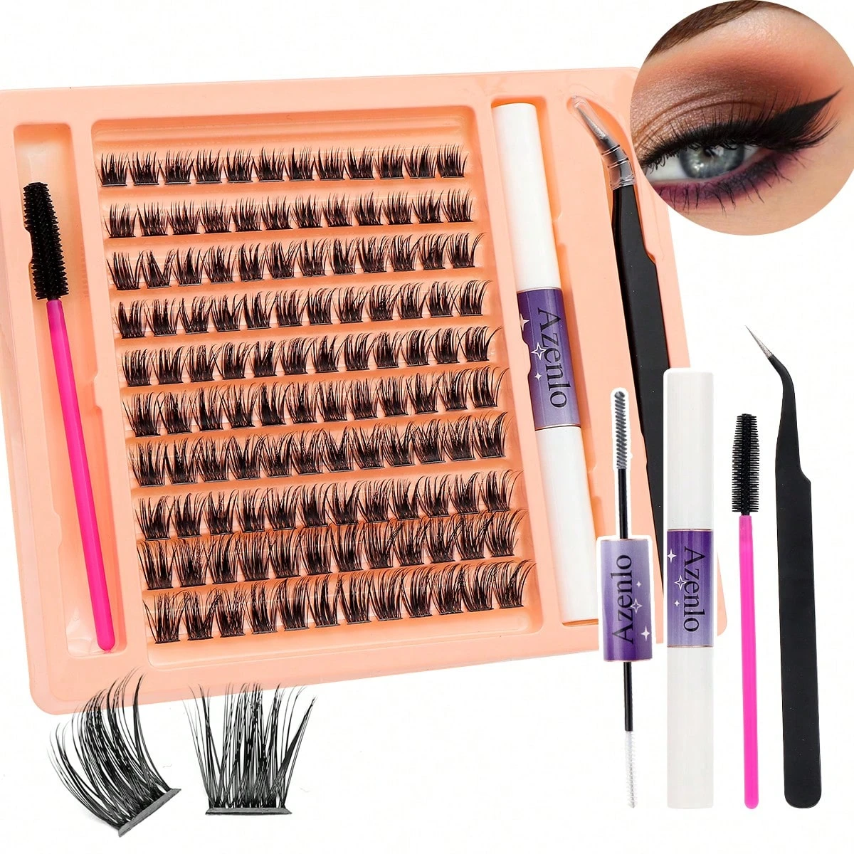 Azenlo LASH clusters Diy AT Home Within 5MIN Azenlo LASH clusters Diy AT Home Within 5MIN