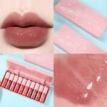 Teayson Lip Gloss Fruit Essence Waterproof Liquid 10 pcs