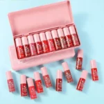 Teayson Lip Gloss Fruit Essence Waterproof Liquid 10 pcs
