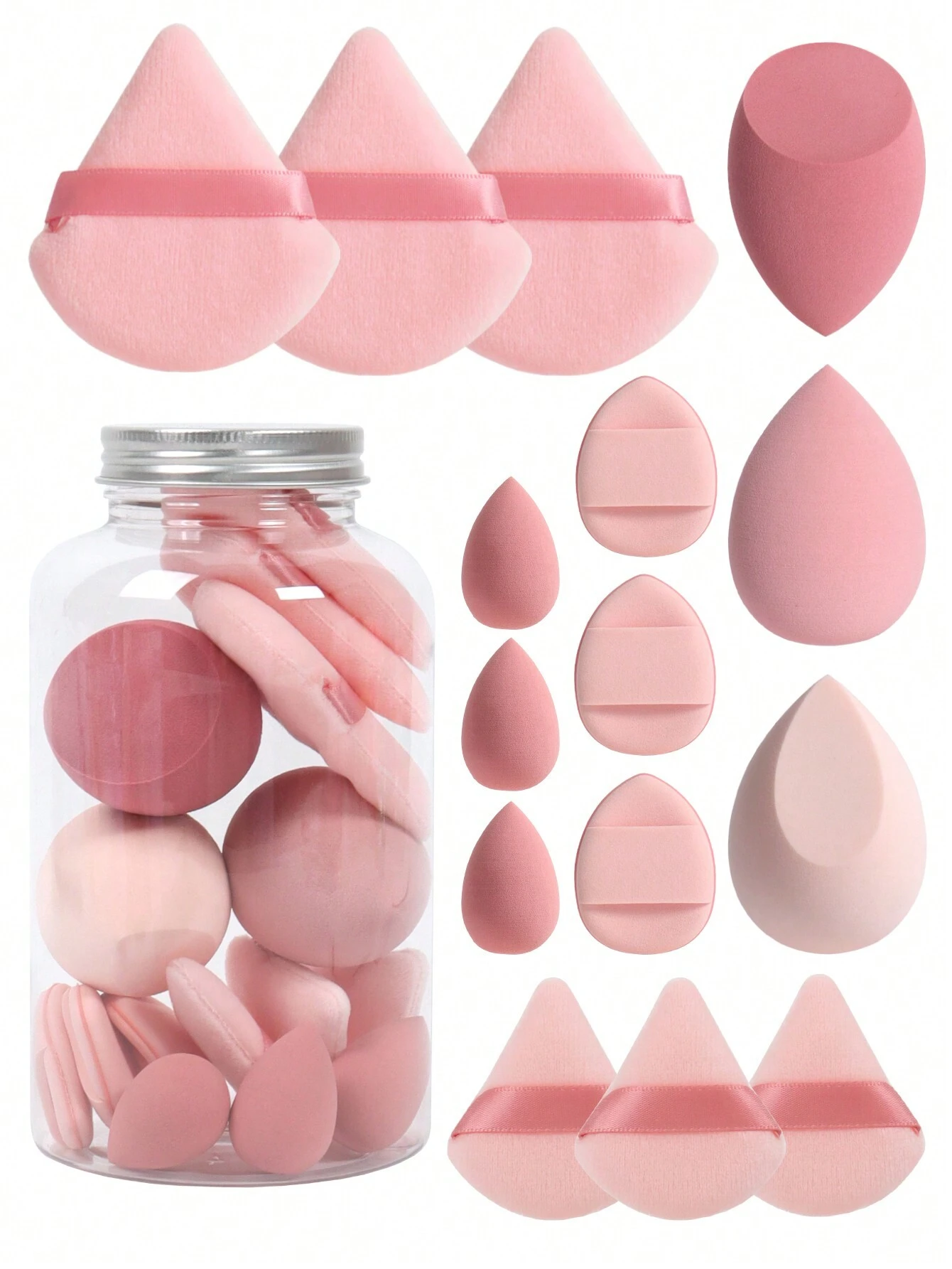 SHEIN Makeup Sponge Blender Mini Makeup Sponges 15pcs SHEIN Makeup Sponge Blender Mini Makeup Sponges 15pcs