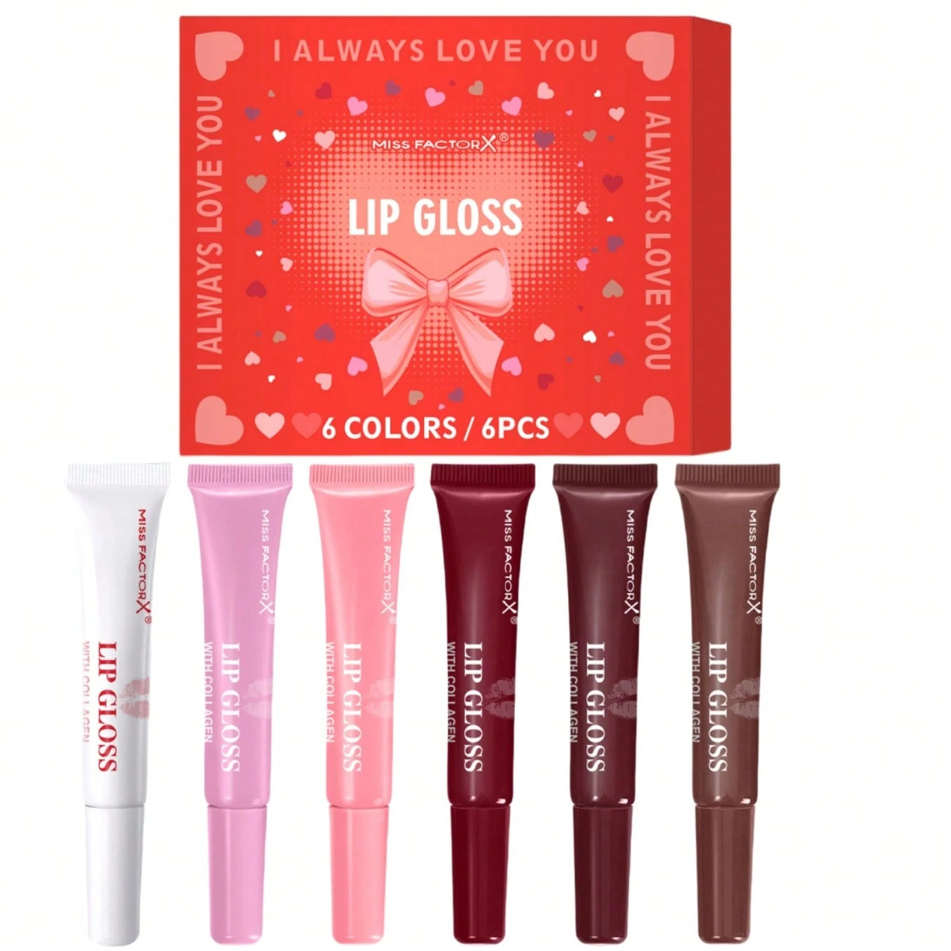 Shein Miss Factorx 6 Colors Lip Gloss Shein Miss Factorx 6 Colors Lip Gloss