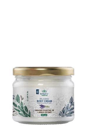 Infinity Relaxing Body Cream Lavender Essential Oil and Vanilla Extract 250gm