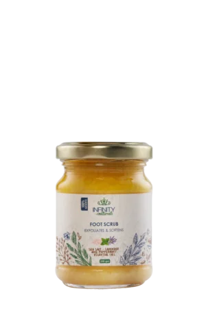 Infinity Foot Scrub Sea Salt Lavender and Peppermint Essential Oils