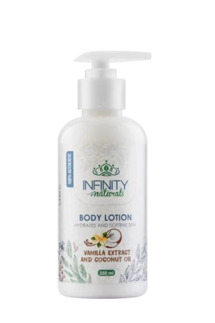 Infinity Naturals Body Lotion with Vanilla Extract and Coconut Oil - 250 ml