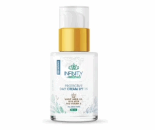 Infinity Naturals Protective Day Cream SPF 15 Wheat Germ Oil Aloe Vera Vit E 40ml