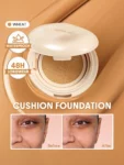Sheglam Lock And Go Long Lasting Cushion Foundation +SHEGLAM Glass Lock Air Gloss +Sheglam All-In-One 24k Multi-Effect Mascara