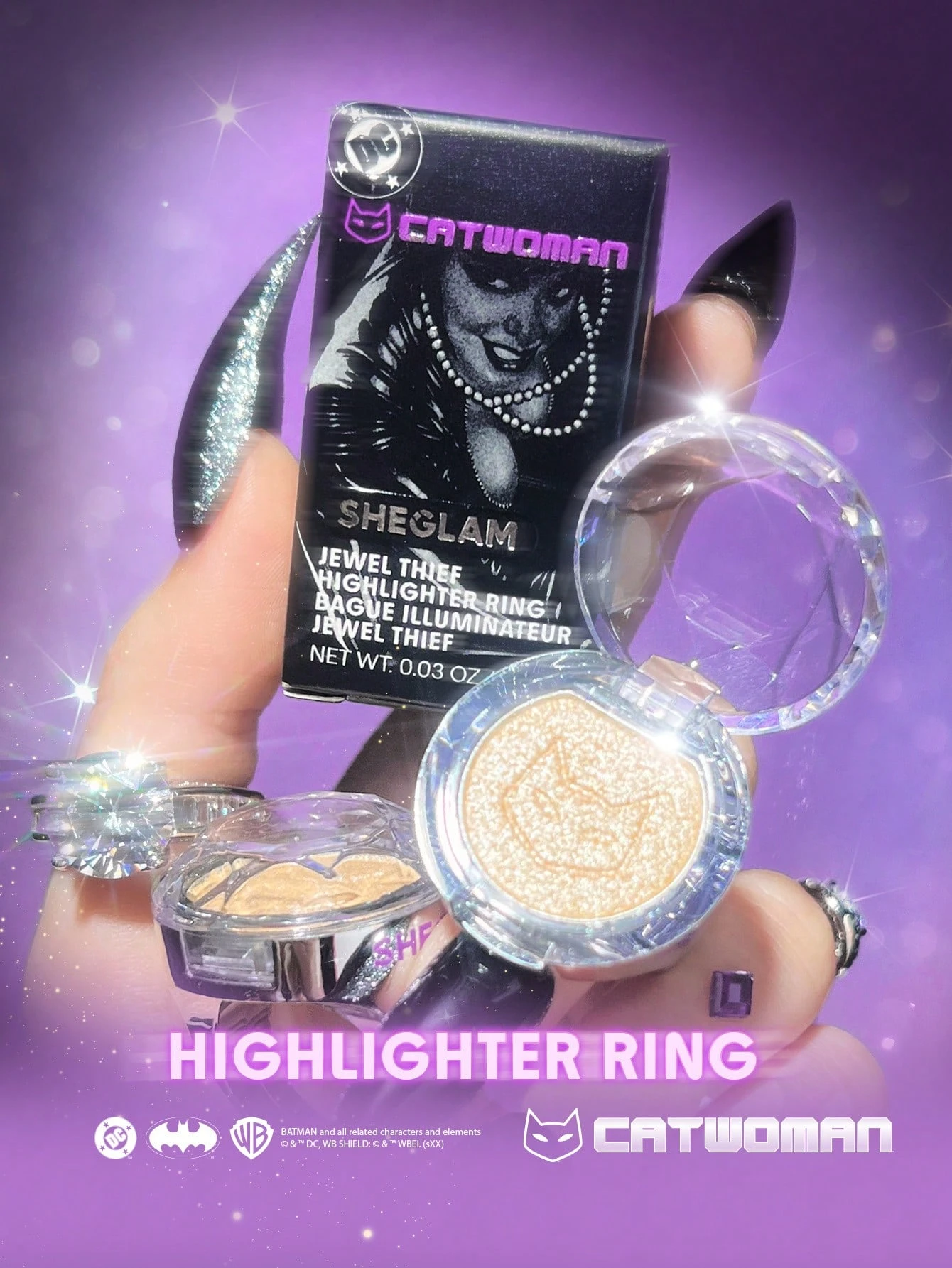 SHEGLAM CATWOMAN Jewel Thief Highlighter Ring SHEGLAM CATWOMAN Jewel Thief Highlighter Ring