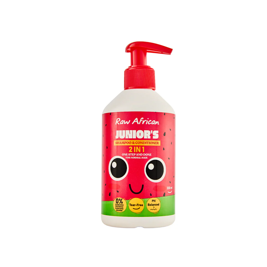 Raw African Juniors Shampoo And Conditioner 300 ml Raw African Juniors Shampoo And Conditioner 300 ml