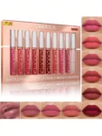 CAKAILA Matte Lipstick and Lip Lacquer Moisturizing 10 pcs