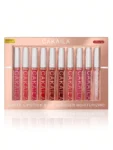 CAKAILA Matte Lipstick and Lip Lacquer Moisturizing 10 pcs