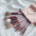 Shein 13 piece coffee brown makeup brush set